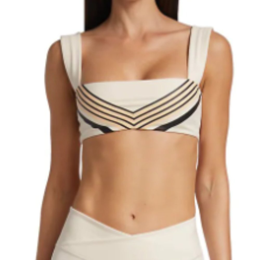 WeWoreWhat Chevron Sports Bra NWT